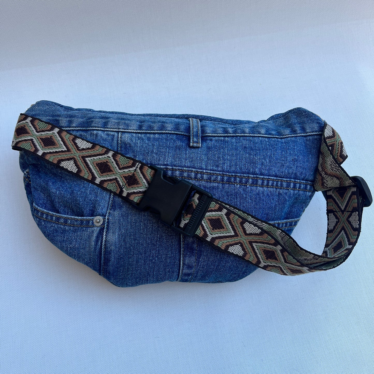 Maxi Retro Chic ♻️ Jeans Recycled ♻️ · Limited Edition · Unique Piece No. 12803
