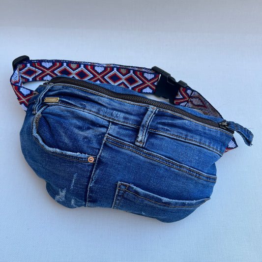 Maxi Retro Chic ♻️ Jeans Recycled ♻️ · Limited Edition · Unique Piece No. 12804