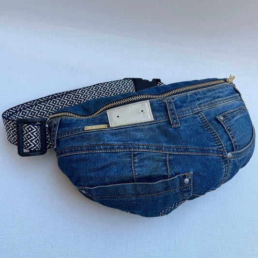 Maxi Retro Chic ♻️ Jeans Recycled ♻️ · Limited Edition · Unique Piece No. 12821