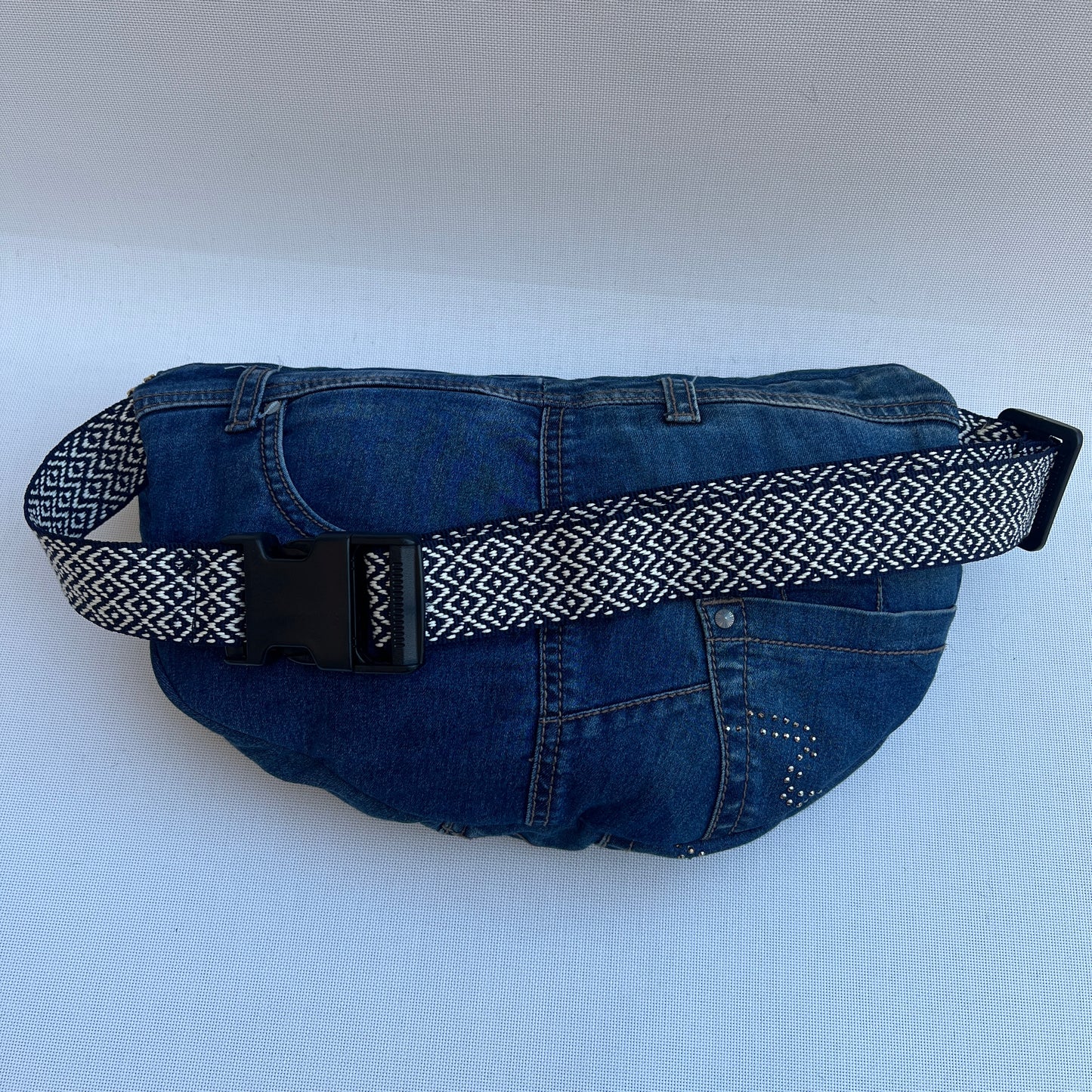 Maxi Retro Chic ♻️ Jeans Recycled ♻️ · Limited Edition · Unique Piece No. 12821