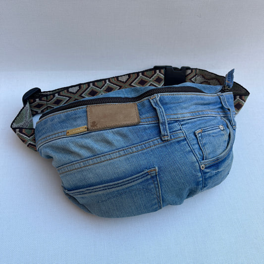 Maxi Retro Chic ♻️ Jeans Recycled ♻️ · Limited Edition · Unique Piece No. 12860
