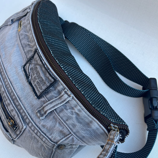 Maxi Retro Chic ♻️ Jeans Recycled ♻️ · Limited Edition · Unique Piece No. 12744