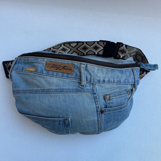 Maxi Retro Chic ♻️ Jeans Recycled ♻️ · Limited Edition · Unique Piece No. 12863