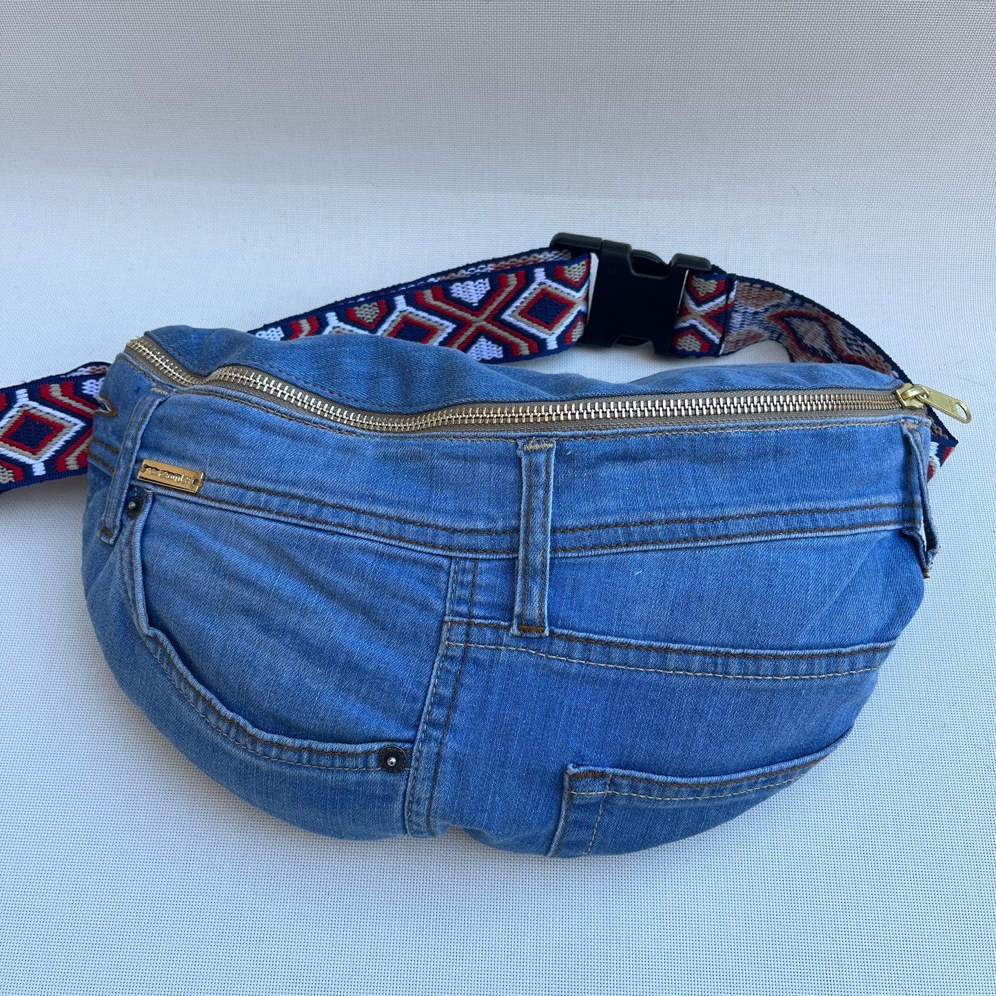 Maxi Retro Chic ♻️ Jeans Recycled ♻️ · Limited Edition · Unique Piece No. 12791