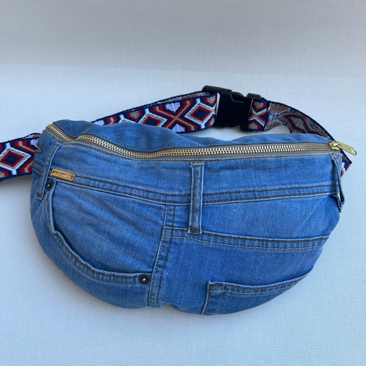Maxi Retro Chic ♻️ Jeans Recycled ♻️ · Limited Edition · Unique Piece No. 12791