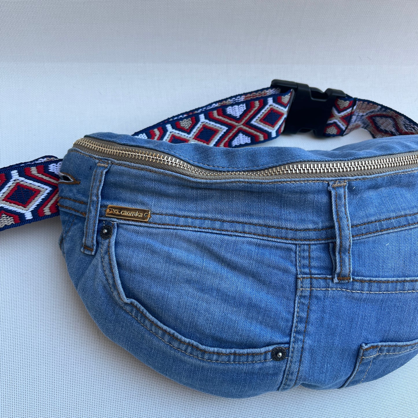 Maxi Retro Chic ♻️ Jeans Recycled ♻️ · Limited Edition · Unique Piece No. 12791