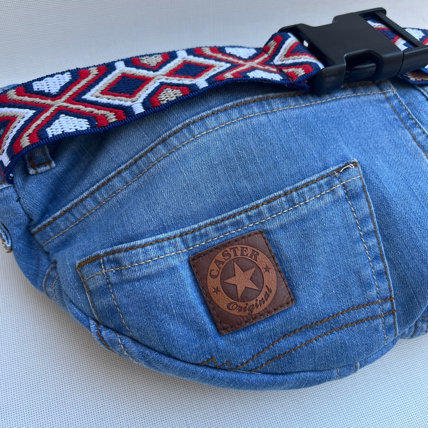 Maxi Retro Chic ♻️ Jeans Recycled ♻️ · Limited Edition · Unique Piece No. 12791