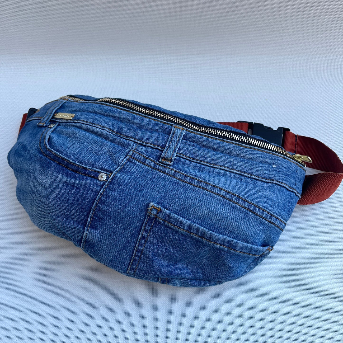 Maxi Retro Chic ♻️ Jeans Recycled ♻️ · Limited Edition · Unique Piece No. 12861