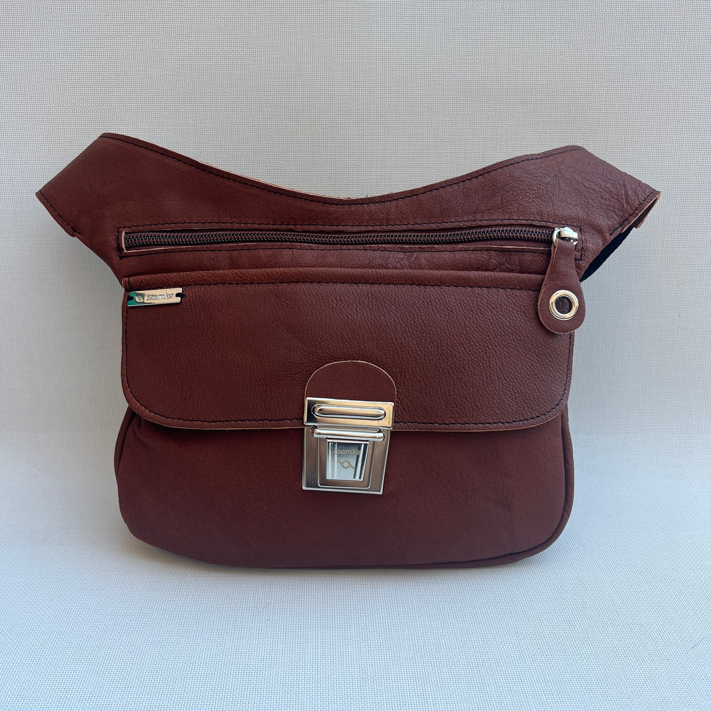 Classic Brown & Silver · Piel natural BioCuir® · Pieza Exclusiva Núm. 12796