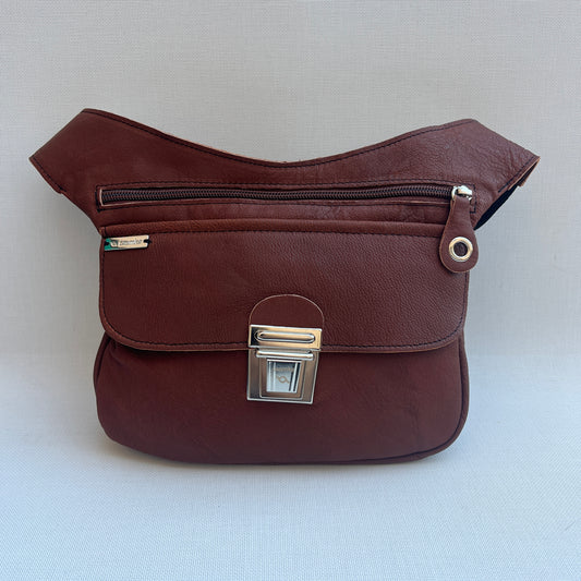 Classic Brown &amp; Silver Natural BioCuir® Leather Exclusive Part No. 12796