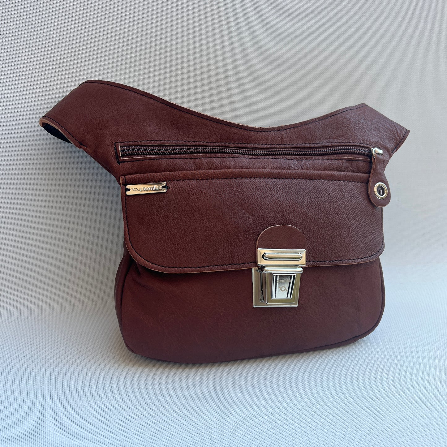 Classic Brown & Silver · Piel natural BioCuir® · Pieza Exclusiva Núm. 12796