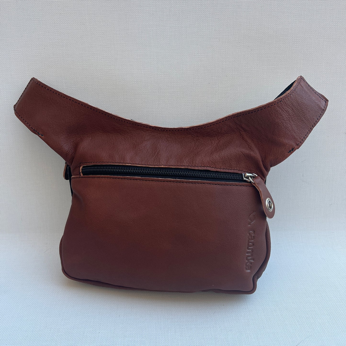 Special Brown &amp; Black BioCuir® natural leather Exclusive Piece No. 12894