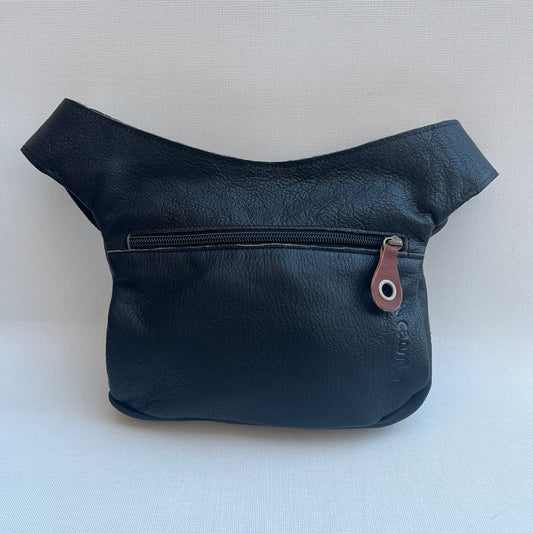 Special Black &amp; Brown BioCuir® natural leather Exclusive Piece No. 12797