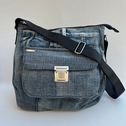 Caomka Tote Bag Special Edition ♻️ Jeans Recycled ♻️ Unique Piece 11923
