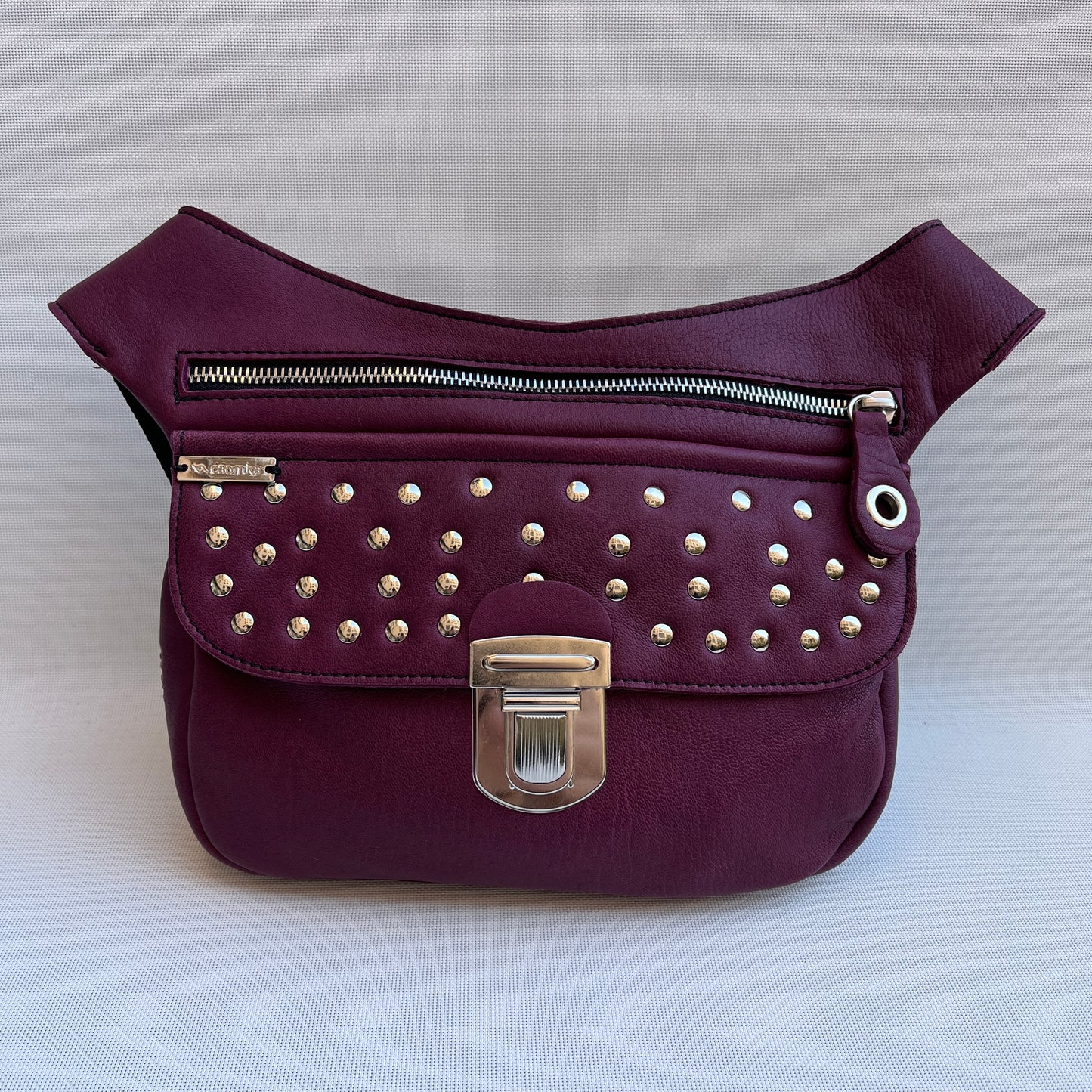 Premium Purple &amp; Silver Natural BioCuir® Leather Exclusive Part No. 11081