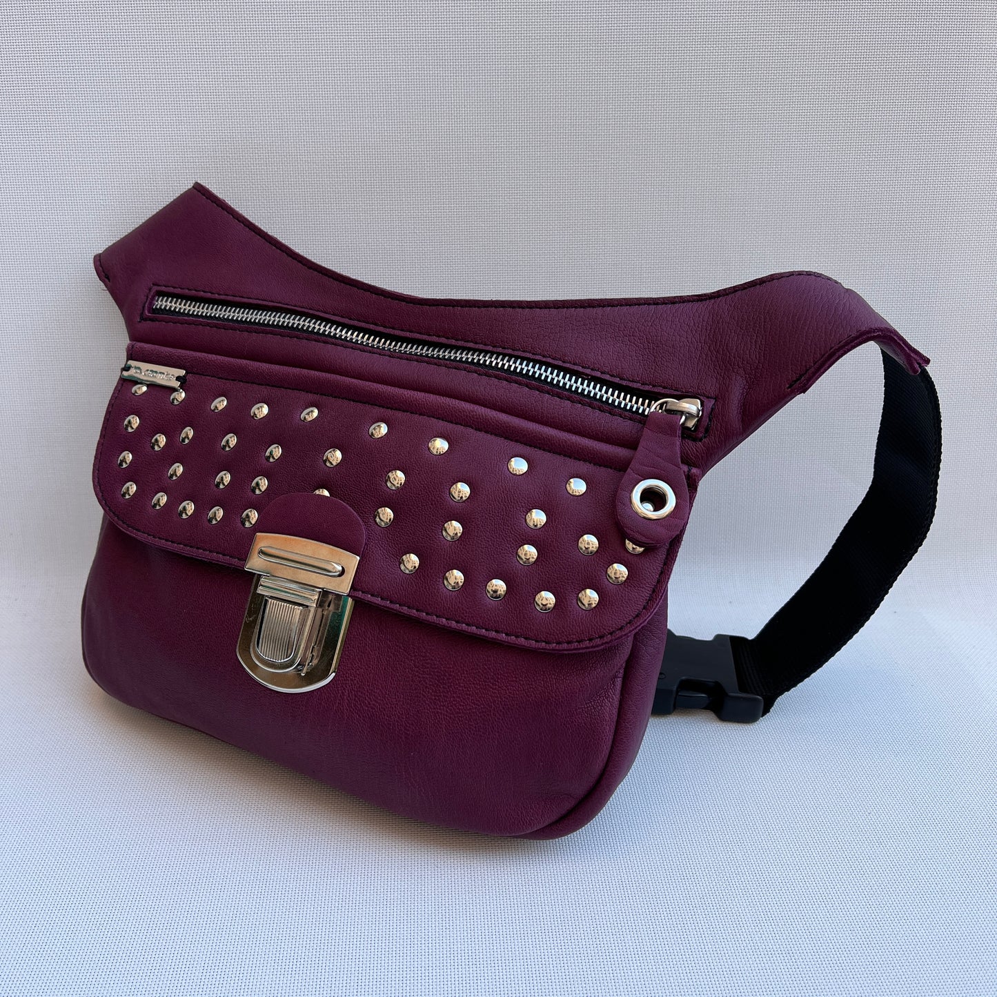 Premium Purple &amp; Silver Natural BioCuir® Leather Exclusive Part No. 11081