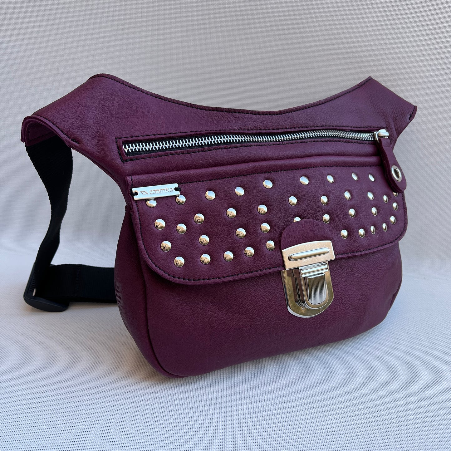 Premium Purple &amp; Silver Natural BioCuir® Leather Exclusive Part No. 11081