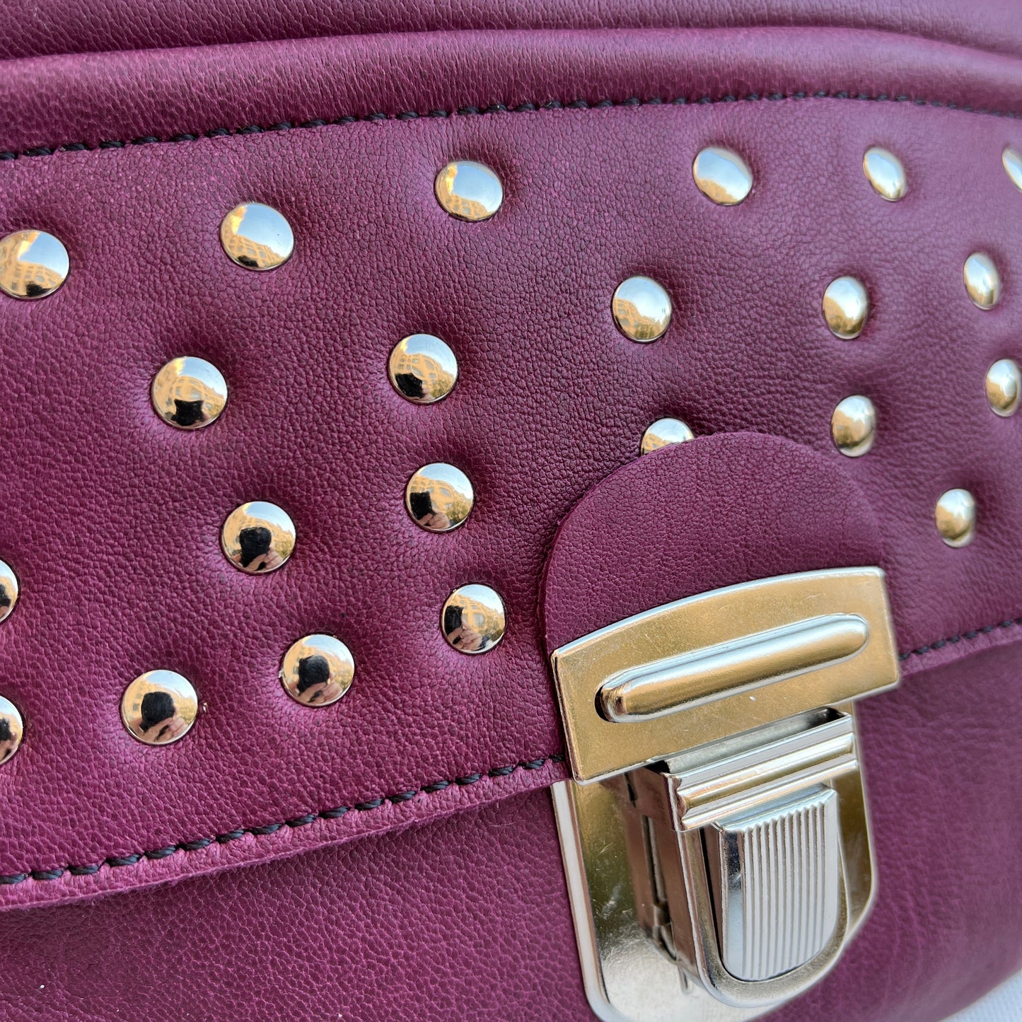 Premium Purple &amp; Silver Natural BioCuir® Leather Exclusive Part No. 11081