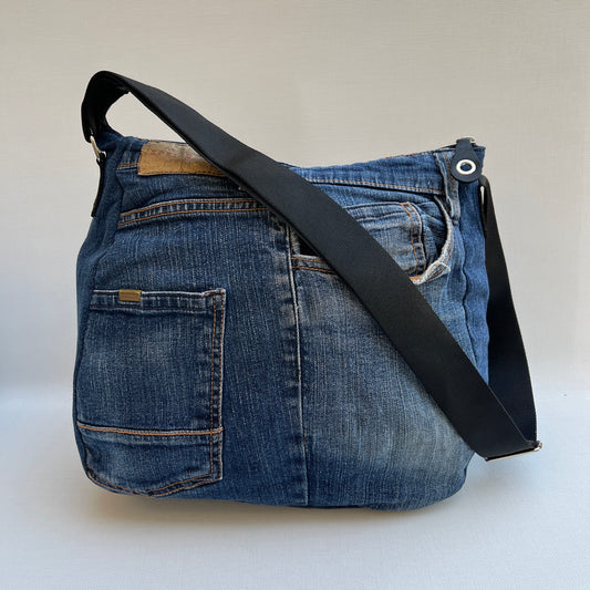 Caomka Tote Bag Special Edition ♻️ Jeans Recycled ♻️ Unique Piece 11928