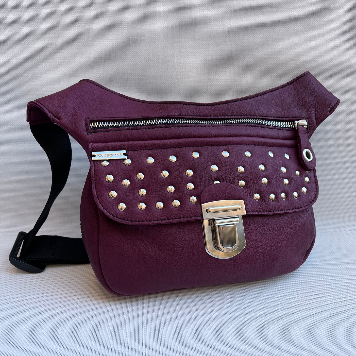 Premium Purple &amp; Silver Natural BioCuir® Leather Exclusive Part No. 11081
