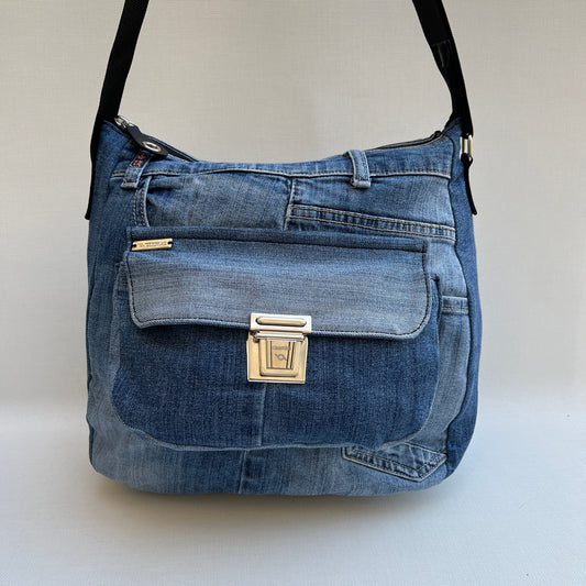Caomka Tote Bag Special Edition ♻️ Jeans Recycled ♻️ Unique Piece 11927
