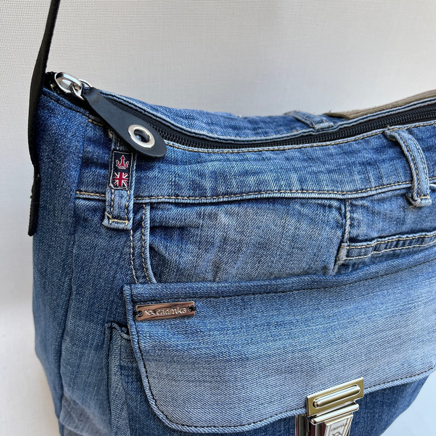 Caomka Tote Bag Special Edition ♻️ Jeans Recycled ♻️ Unique Piece 11927