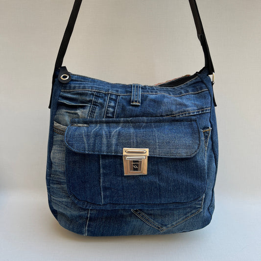 Caomka Tote Bag Special Edition ♻️ Jeans Recycled ♻️ Unikat 11926