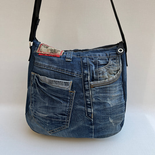 Caomka Tote Bag Special Edition ♻️ Jeans Recycled ♻️ Unique Piece 11926