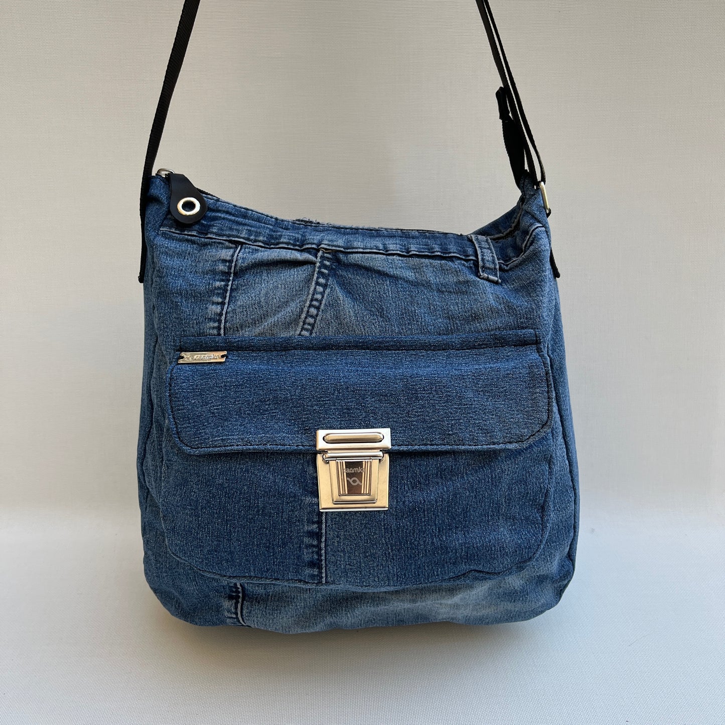 Bolso Tote Caomka · Edición Especial ♻️ Jeans Recycled ♻️ Pieza Única 11925