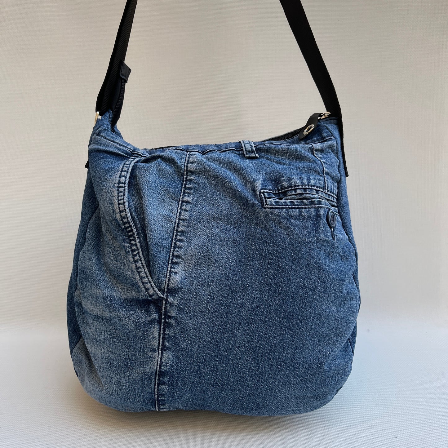 Bolso Tote Caomka · Edición Especial ♻️ Jeans Recycled ♻️ Pieza Única 11925