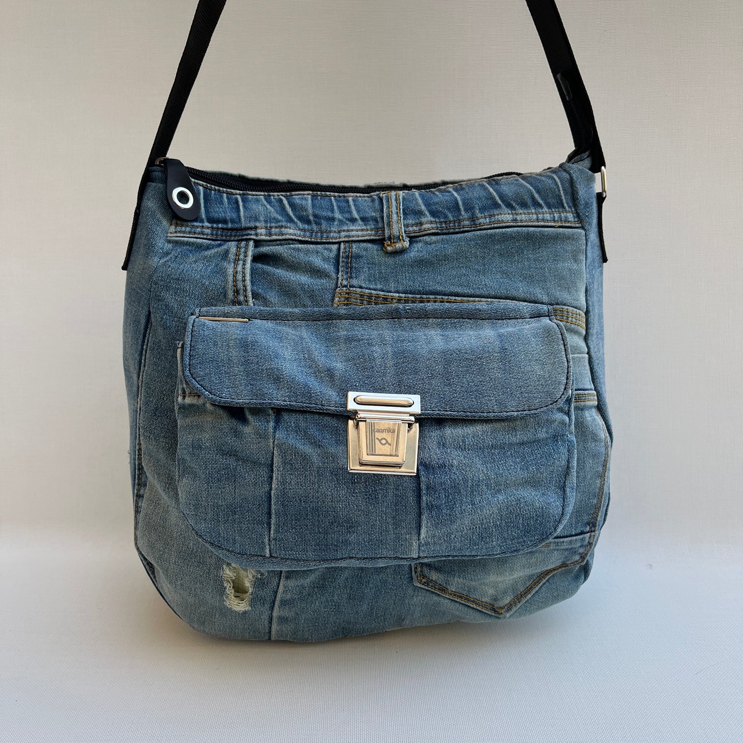 Caomka Tote Bag Special Edition ♻️ Jeans Recycled ♻️ Unikat 11924