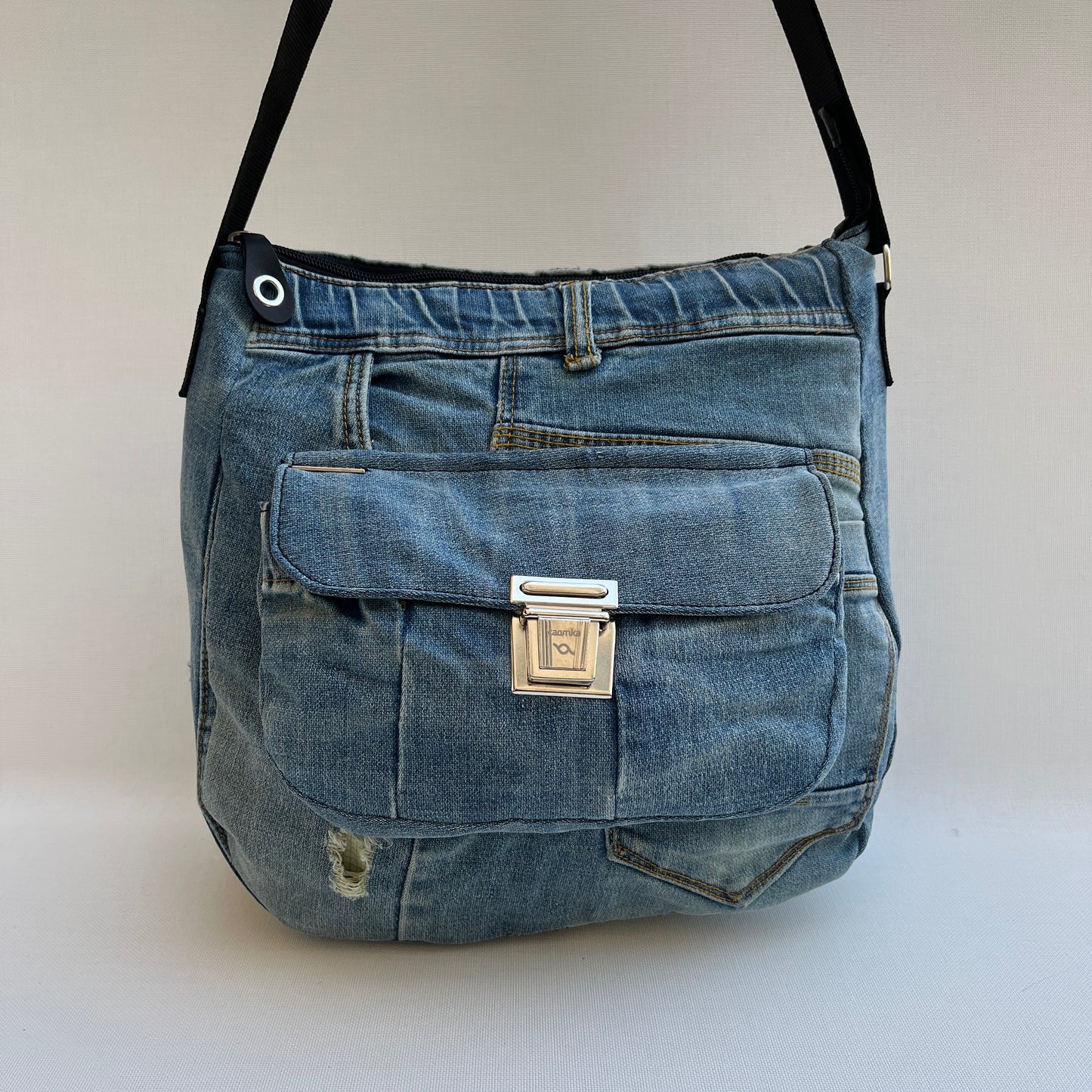 Caomka Tote Bag Special Edition ♻️ Jeans Recycled ♻️ Unique Piece 11924