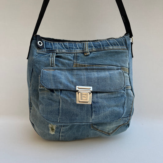Caomka Tote Bag Special Edition ♻️ Jeans Recycled ♻️ Unique Piece 11924