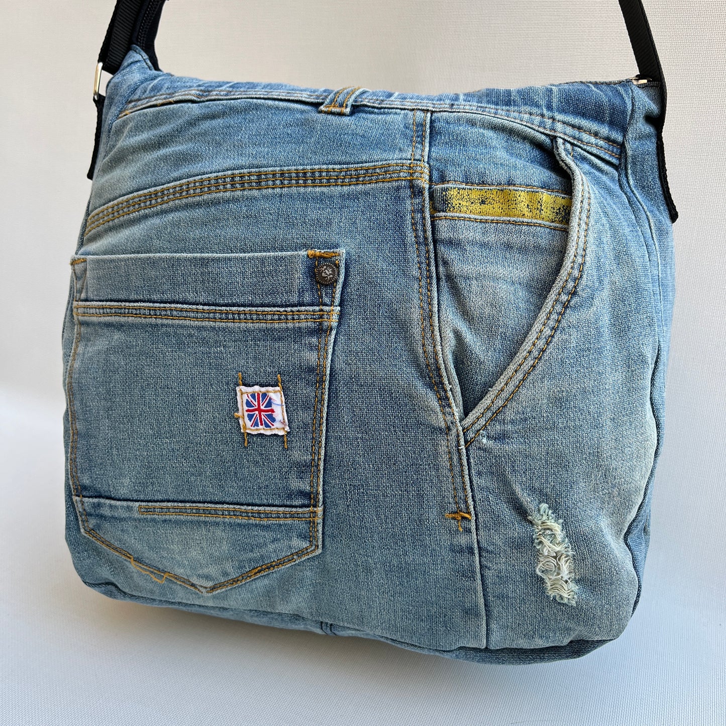 Caomka Tote Bag Special Edition ♻️ Jeans Recycled ♻️ Unique Piece 11924