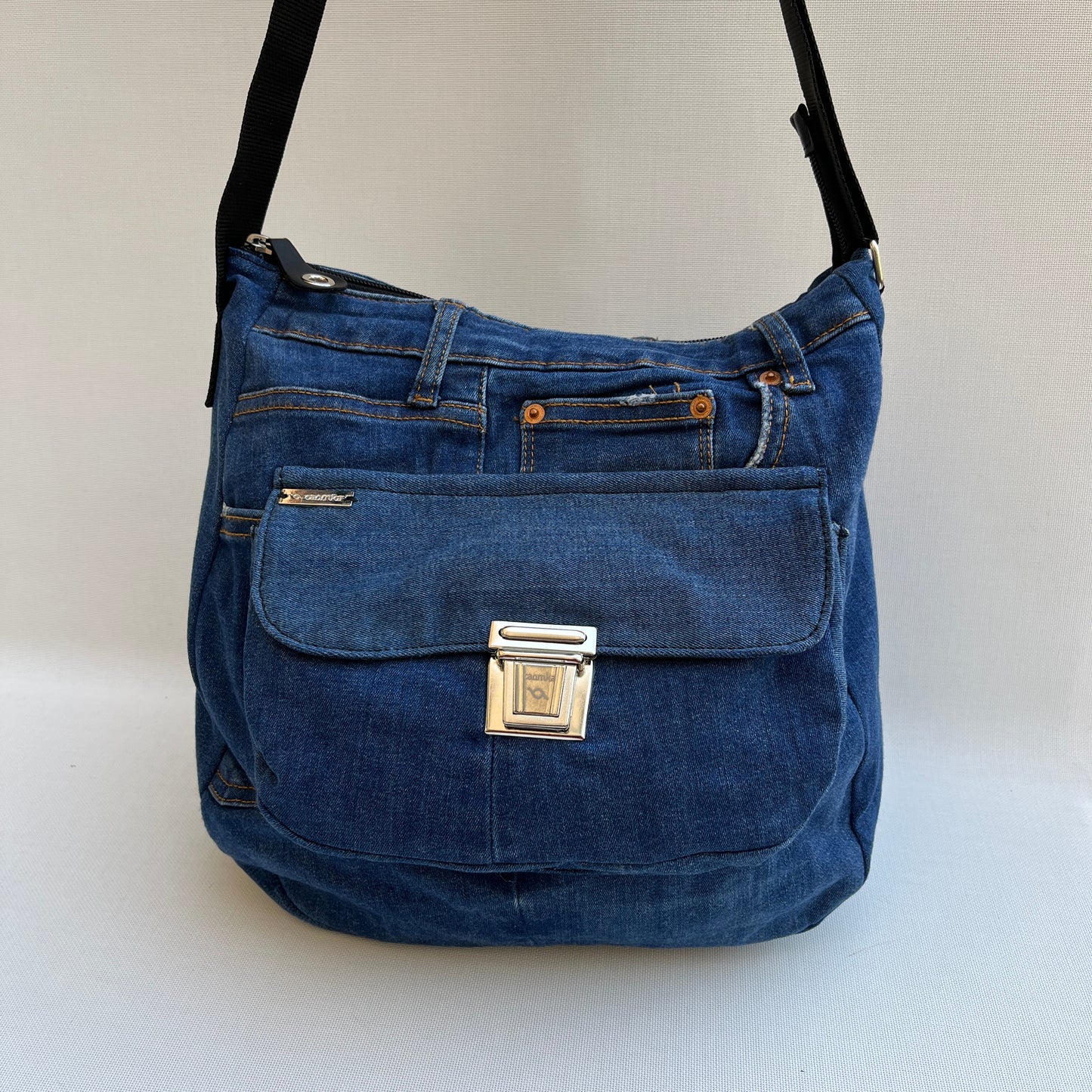 Caomka Tote Bag Special Edition ♻️ Jeans Recycled ♻️ Unikat 11921