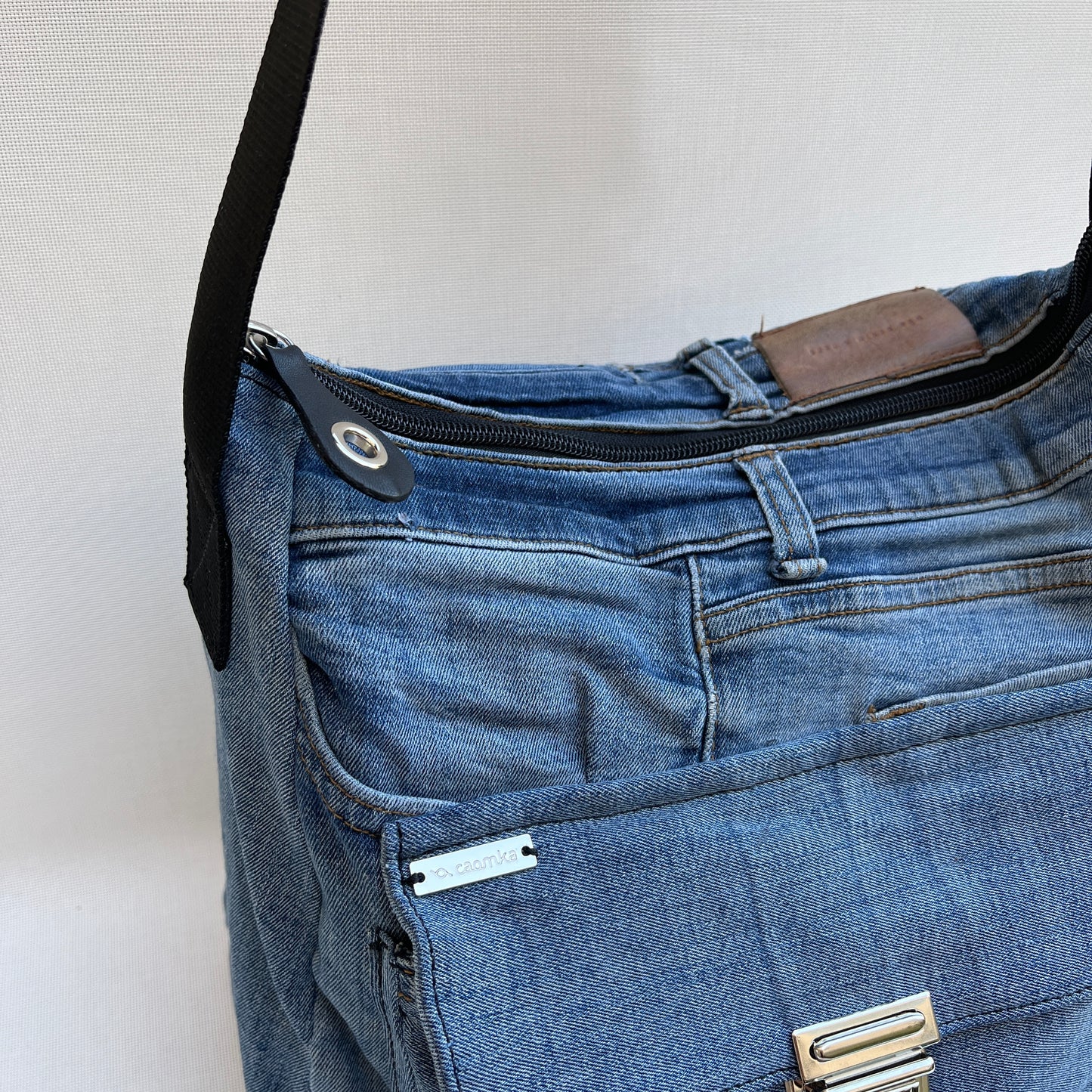 Caomka Tote Bag Special Edition ♻️ Jeans Recycled ♻️ Unique Piece 11920