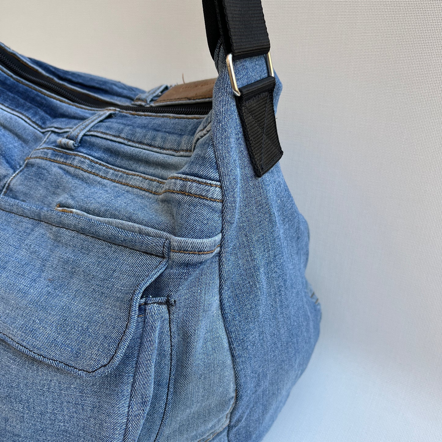 Caomka Tote Bag Special Edition ♻️ Jeans Recycled ♻️ Unique Piece 11920
