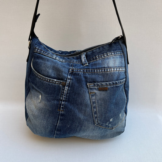 Caomka Tote Bag Special Edition ♻️ Jeans Recycled ♻️ Unique Piece 11919
