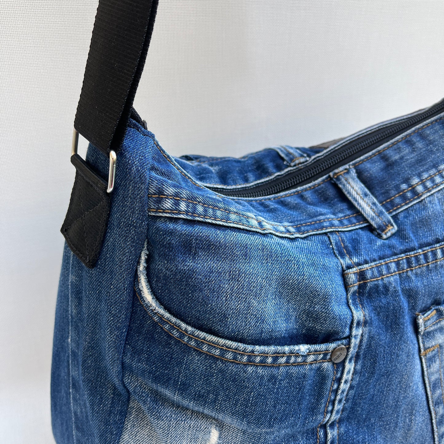 Caomka Tote Bag Special Edition ♻️ Jeans Recycled ♻️ Unikat 11919