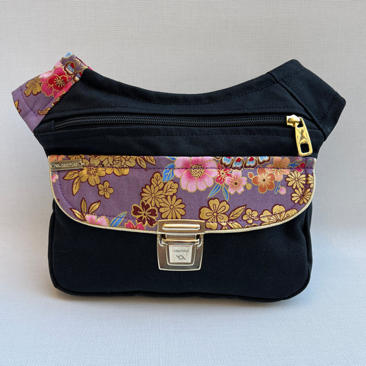 Special Black &amp; Japanese Flowers Unique Piece No. 11058