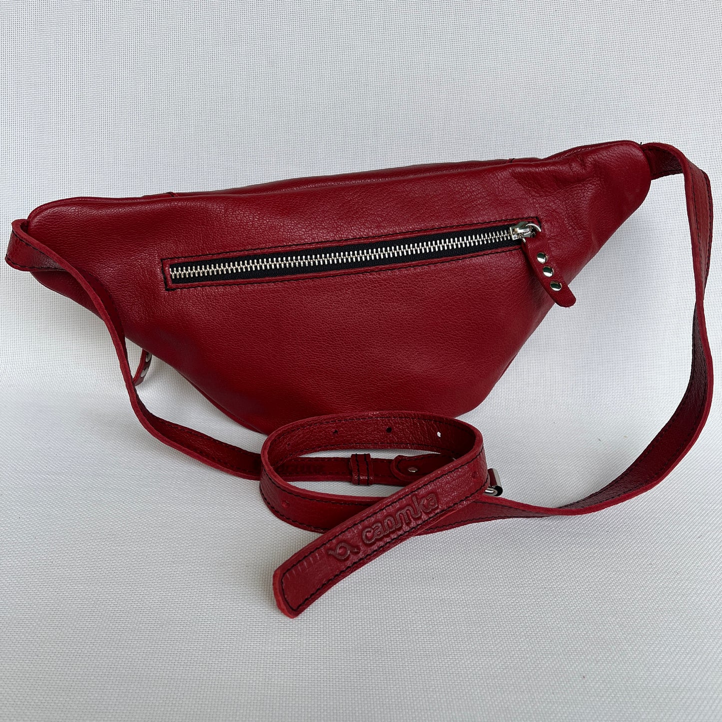 Premium Retro Chic Fuchsia Natural BioCuir® Leather Exclusive Piece No. 12986