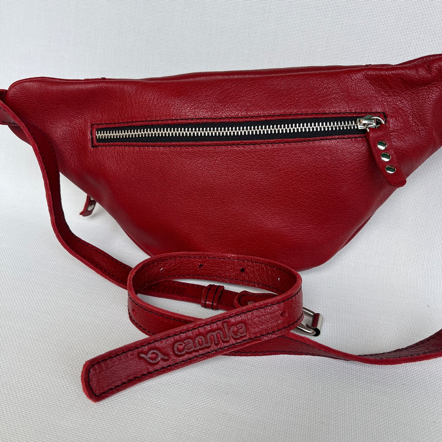 Premium Retro Chic Fuchsia Natural BioCuir® Leather Exclusive Piece No. 12986
