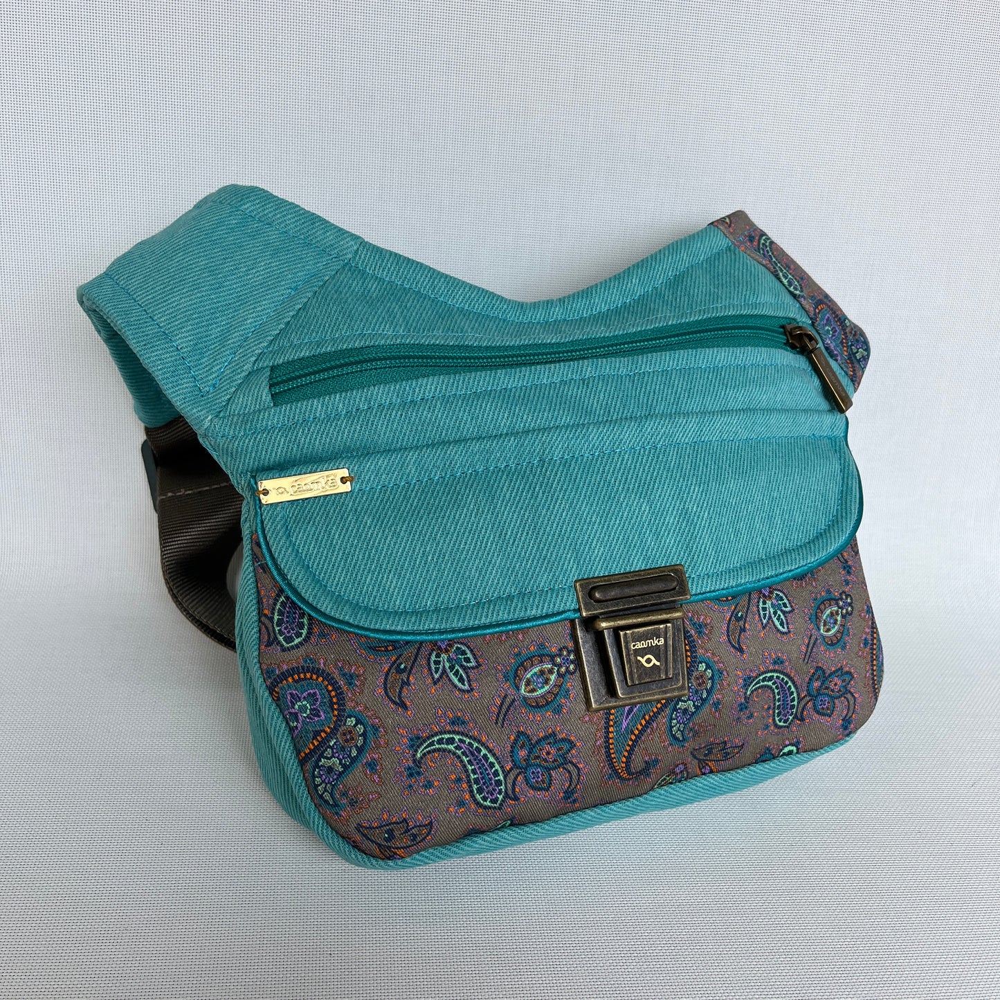 Summer Turquesa Cachemir + Bolsillo trasero · Pieza Única Núm. 13567