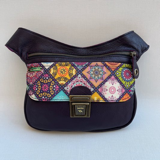 Special Dark Purple & Mandalas · Piel natural BioCuir® · Pieza Única Núm. 12935
