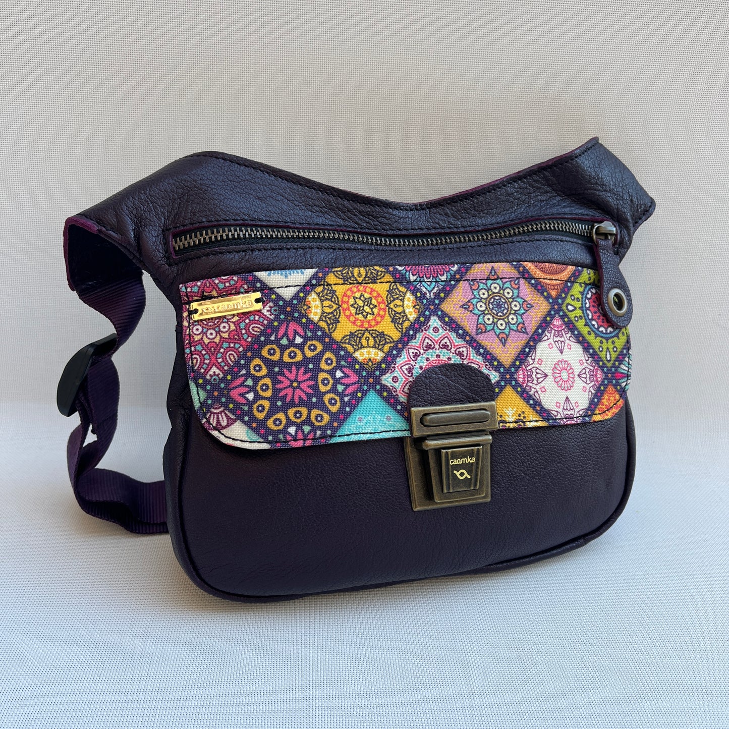 Special Dark Purple & Mandalas · Piel natural BioCuir® · Pieza Única Núm. 12935