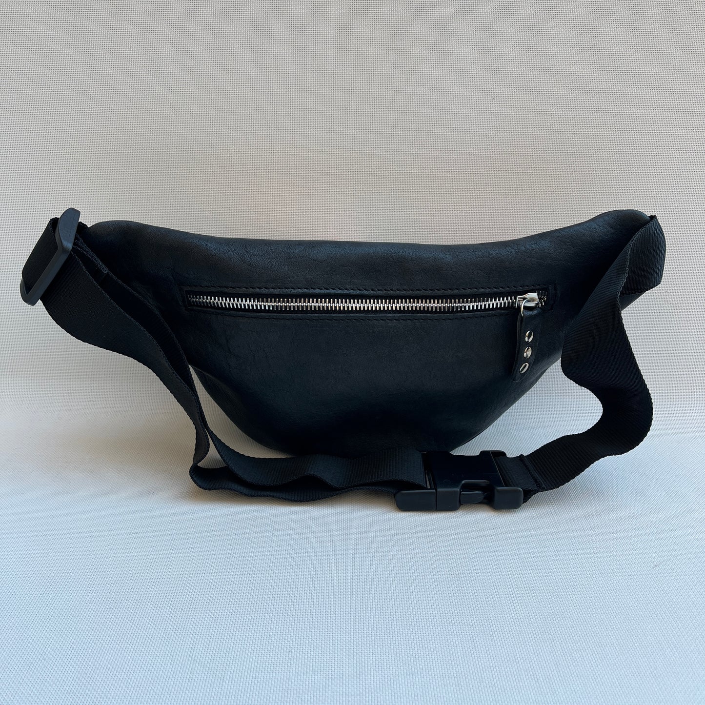 Retro Chic Special Black Mandalas BioCuir® natural leather Unique Piece No. 12793