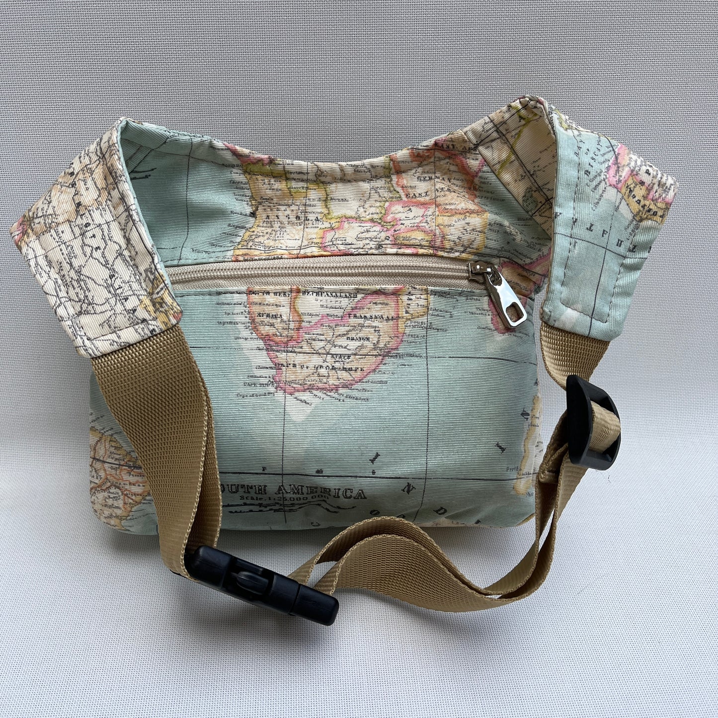 Spezielle Weltkarte · Wasserdicht + Rückentasche · Einzelstück Nr. 12071