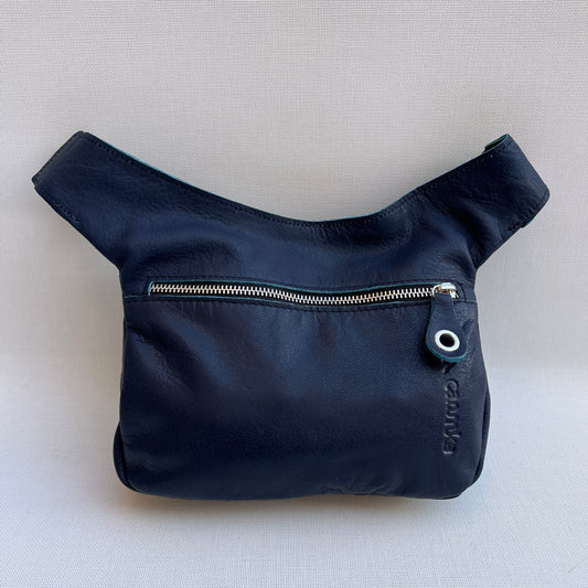 Premium Blue &amp; Silver Natural BioCuir® Leather Exclusive Part No. 12876