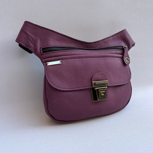 Classic Light Bordeaux &amp; Old Gold Natural BioCuir® Leather Exclusive Part No. 12878