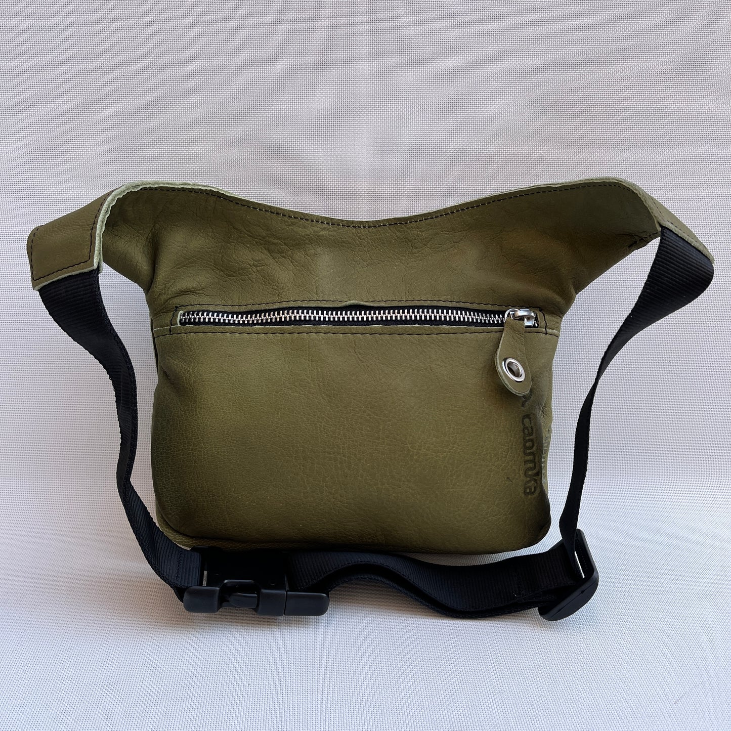 Premium SKULLS Pistachio Green &amp; Silver Natural BioCuir® Leather Exclusive Piece No. 12879